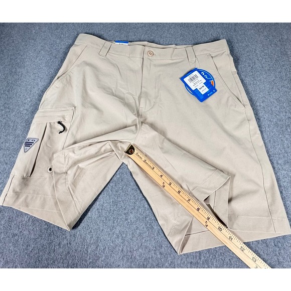 NWT Columbia Men's Shorts Deep Waves Lightweight UPF 50 Omni Shield 38 x 8" Tan - Picture 4 of 9